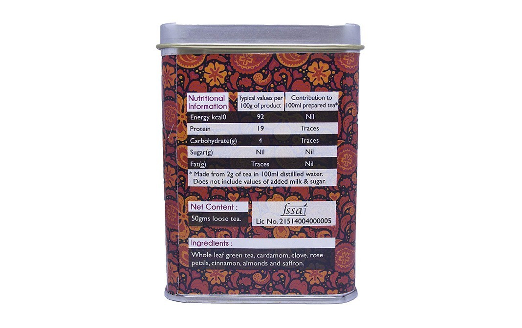 Gardner Street Kashmiri Kahwa Green Tea   Container  50 grams